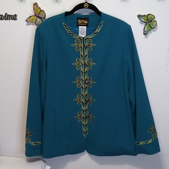 Bob Mackie Jackets & Blazers - Bob Mackie wearable art Jacket size Medium